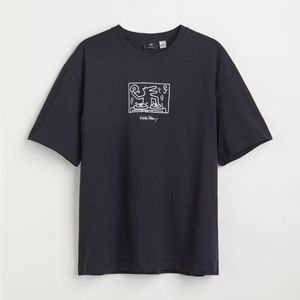 H&M X Keith Haring Relaxed-fit Crewneck T-Shirt NWOT